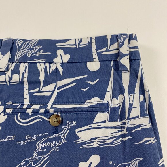 Vineyard Vines All Over Print Breaker Shorts Mens 35 Anguilla Sailing Tropical - Picture 7 of 14